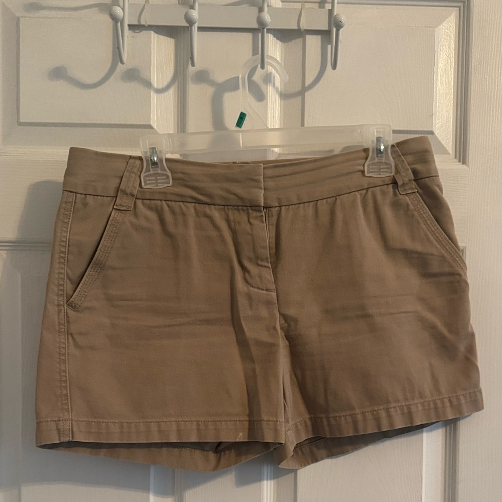 J. Crew Women's Chino Shorts in Tan